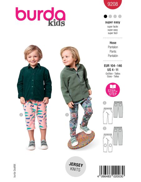 Molde de calça - Burda 9208