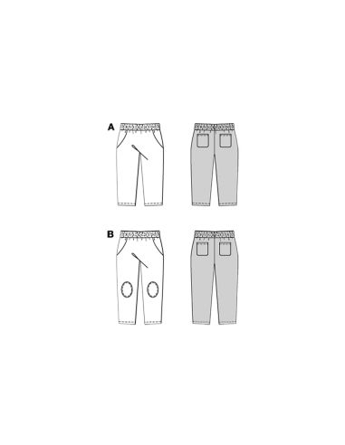 Molde de calça - Burda 9208