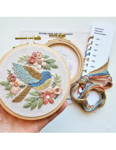 Kit de bordado - Bluebird Sampler 2