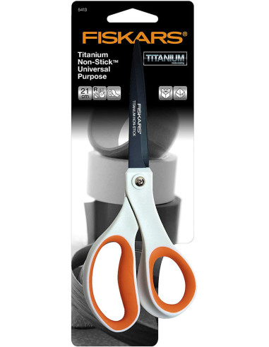 Tesoura universal Fiskars de titânio antiaderente 21 cm