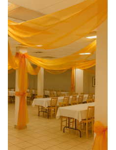 Tecido organza - Ocre 2