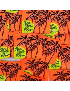 Conjunto de 5 etiquetas tecidas para costurar Sea Salt & Sun