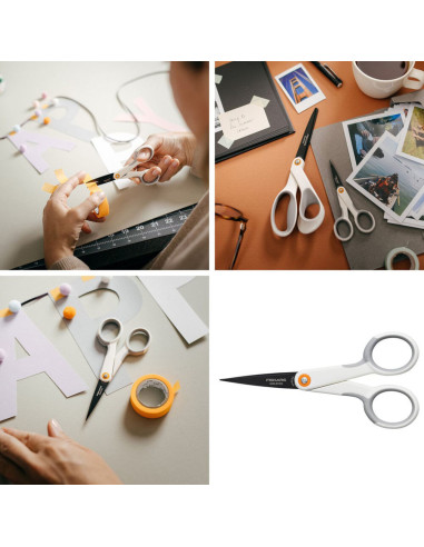 Tesoura Fiskars antiaderente Micro-tip 13 cm