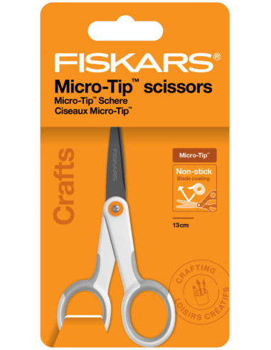 Tesoura Fiskars antiaderente Micro-tip 13 cm