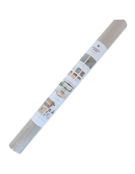 Rolo de papel vegan cinza - 50 x 100 cm