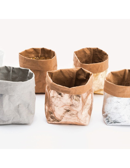 Rolo de papel vegan cinza - 50 x 100 cm