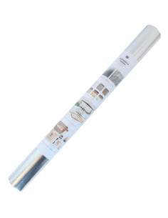 Rolo de papel vegano prateado - 50 x 100 cm