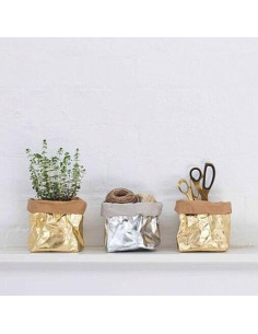 Rolo de papel vegano prateado - 50 x 100 cm 2