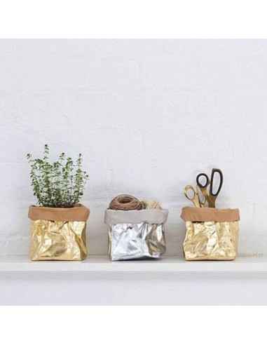 Rolo de papel vegano prateado - 50 x 100 cm