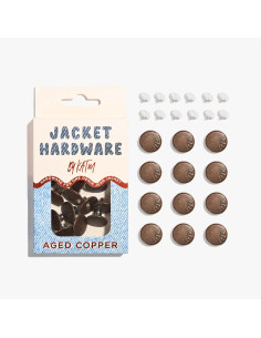 Kit de botões jeans para jaquetas - Cobre