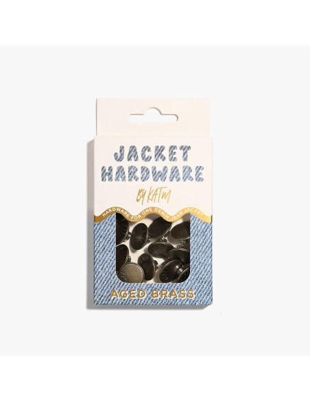 Kit de botões jeans para casacos - Latão