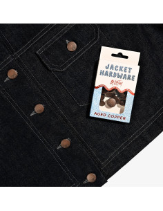 Kit de botões jeans para jaquetas - Cobre 2