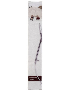 Tesoura pinça ponta reta microserrilhada 12 cm Apliquick