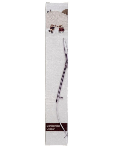 Tesoura pinça ponta reta microserrilhada 12 cm Apliquick
