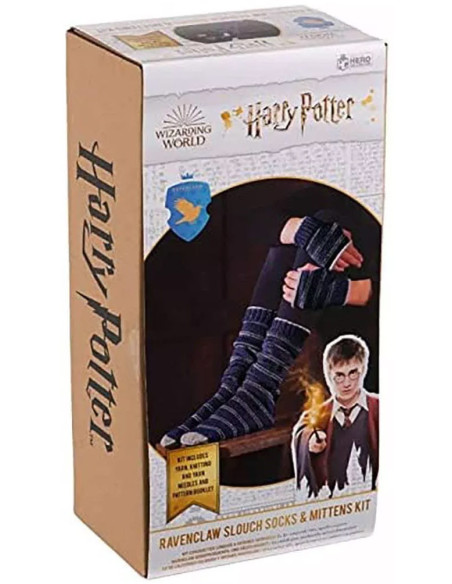 Kit de tricô Harry Potter – Meias e Luvas Lufa-Lufa