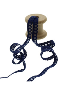 Calcinha de lingerie elástica - Azul marinho