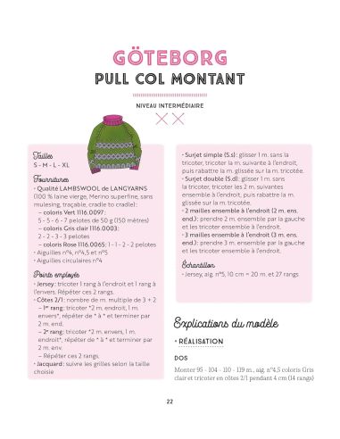 Livro de malhas nórdicas - 12 modelos para tricotar para o inverno