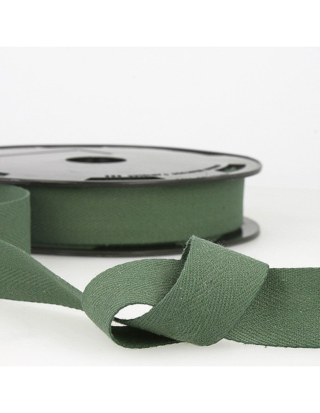 Fita de sarja de algodão - Verde pinho