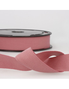 Fita de sarja de algodão - Rosa antigo