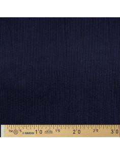 Tecido de veludo cotelê de algodão - Azul marinho 2