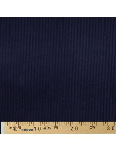 Tecido de veludo cotelê de algodão - Azul marinho