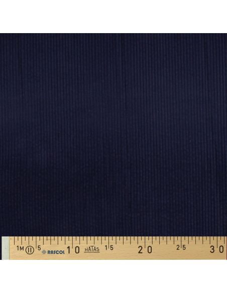 Tecido de veludo cotelê de algodão - Azul marinho