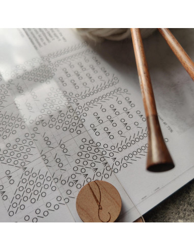 Règle magnétique de suivi tricot en acrylique recyclé