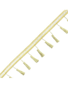Galão pompons lurex - Ouro 2