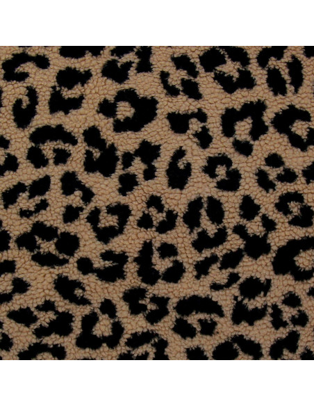 Tecido de pelúcia boucle Teddy - Leopardo
