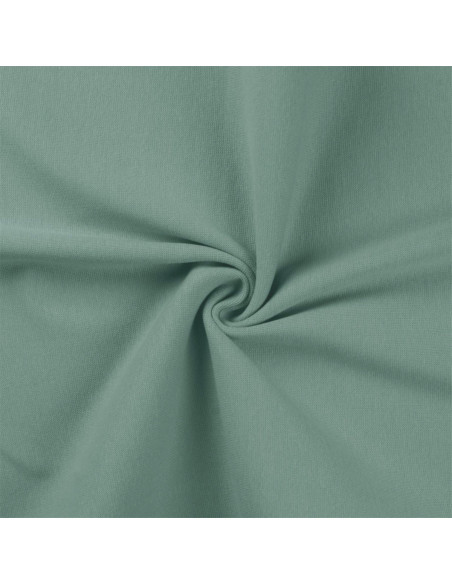 Tecido jersey canelado - Verde acinzentado