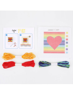 Meu 1º kit de tapeçaria - Coração 2