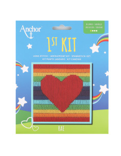 Meu 1º kit de tapeçaria - Coração