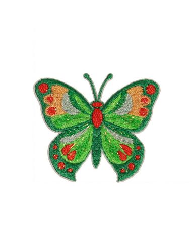 Emblema termocolante borboleta - Verde