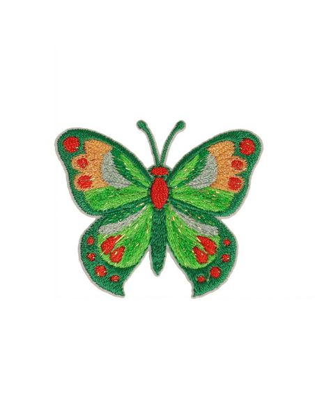 Emblema termocolante borboleta - Verde