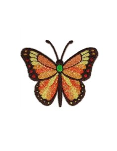 Emblema termocolante borboleta - Laranja