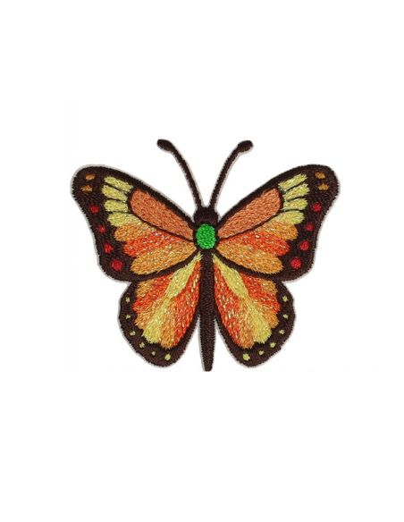 Emblema termocolante borboleta - Laranja