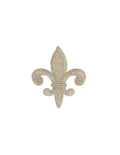 Emblema termocolante flor-de-lis - Prata