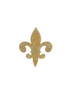 Emblema termocolante flor-de-lis - Ouro