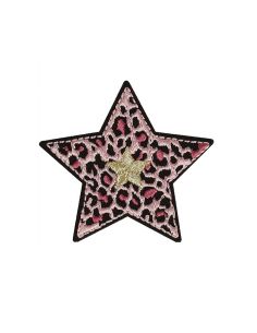 Emblema termocolante estrela - Pantera Cor-de-Rosa