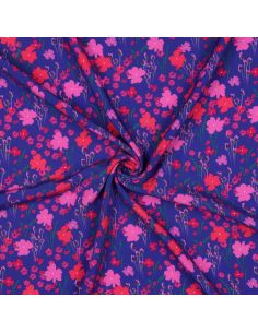 Tecido viscose - Campestre azul