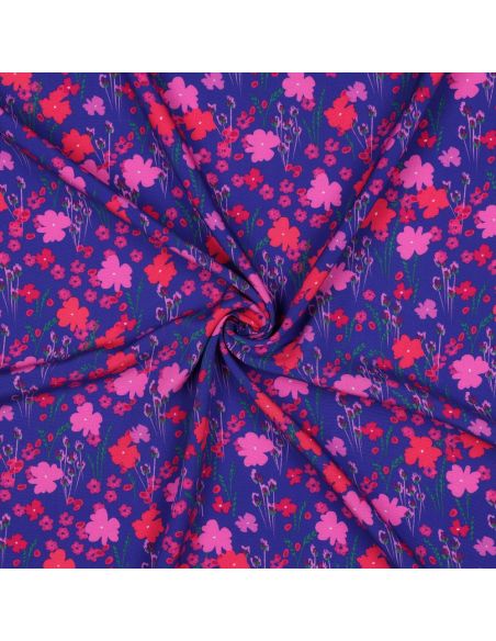 Tecido viscose - Campestre azul