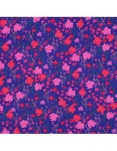 Tecido viscose - Campestre azul