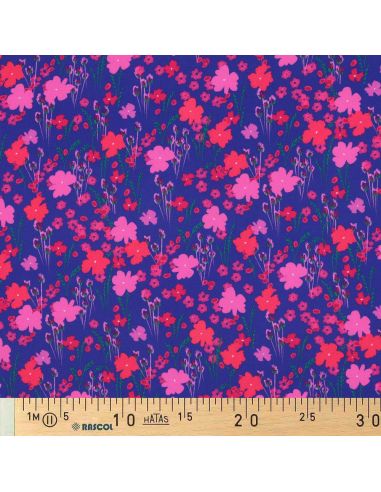 Tecido viscose - Campestre azul