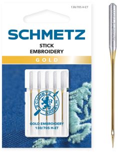 Agulha para bordar à máquina Gold Schmetz