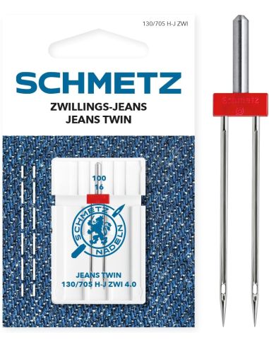 Agulhas duplas jeans Schmetz