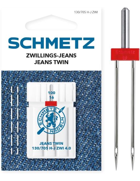 Agulhas duplas jeans Schmetz