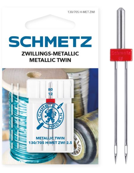 Agulha dupla metálica Schmetz