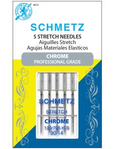 Agulhas stretch cromadas Schmetz