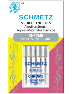 Agulhas stretch cromadas Schmetz 2