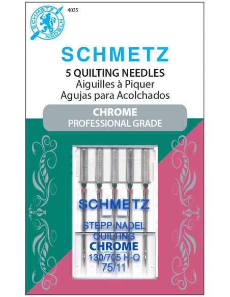 Agulhas para quilting cromadas Schmetz